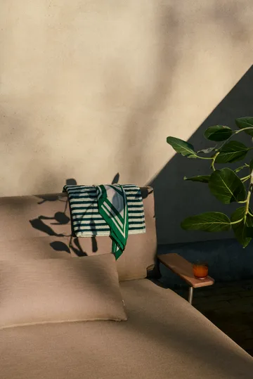 Lit de repos Settle - Ribbed Weave 5-taupe, avec accoudoirs - Muuto