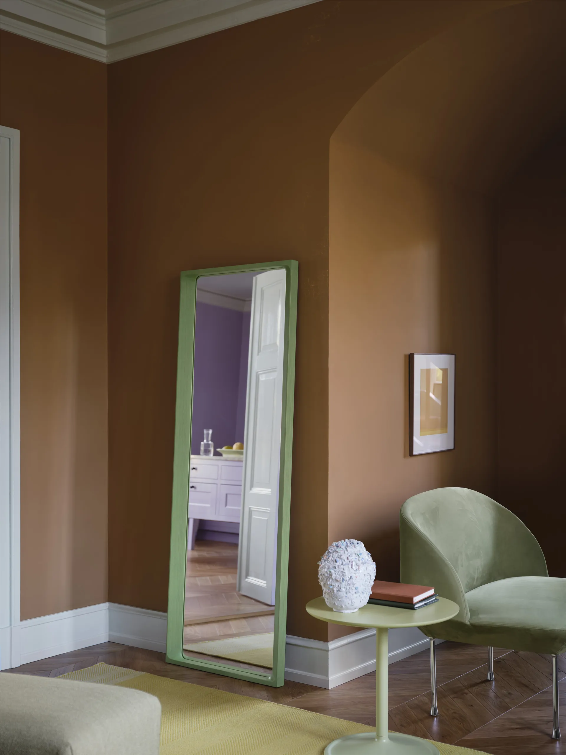 Miroir Arced 170x61 cm, Light green Muuto