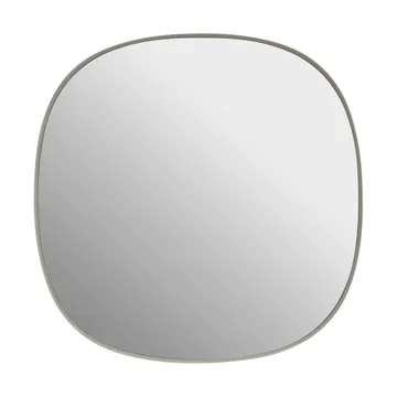 Miroir Framed - Gris-transparent, 40x40 cm - Muuto