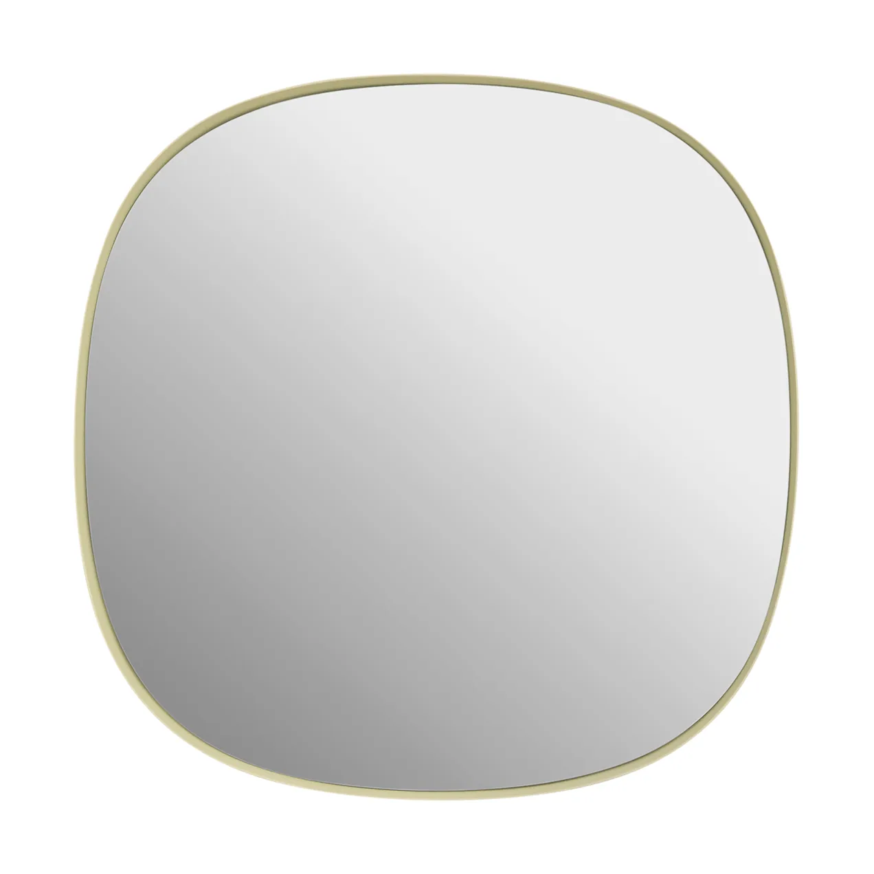 Miroir Framed, Jaune clair-transparent, 40x40 cm Muuto
