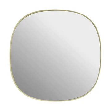 Miroir Framed - Jaune clair-transparent, 40x40 cm - Muuto
