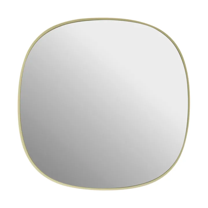 Miroir Framed - Jaune clair-transparent, 40x40 cm - Muuto