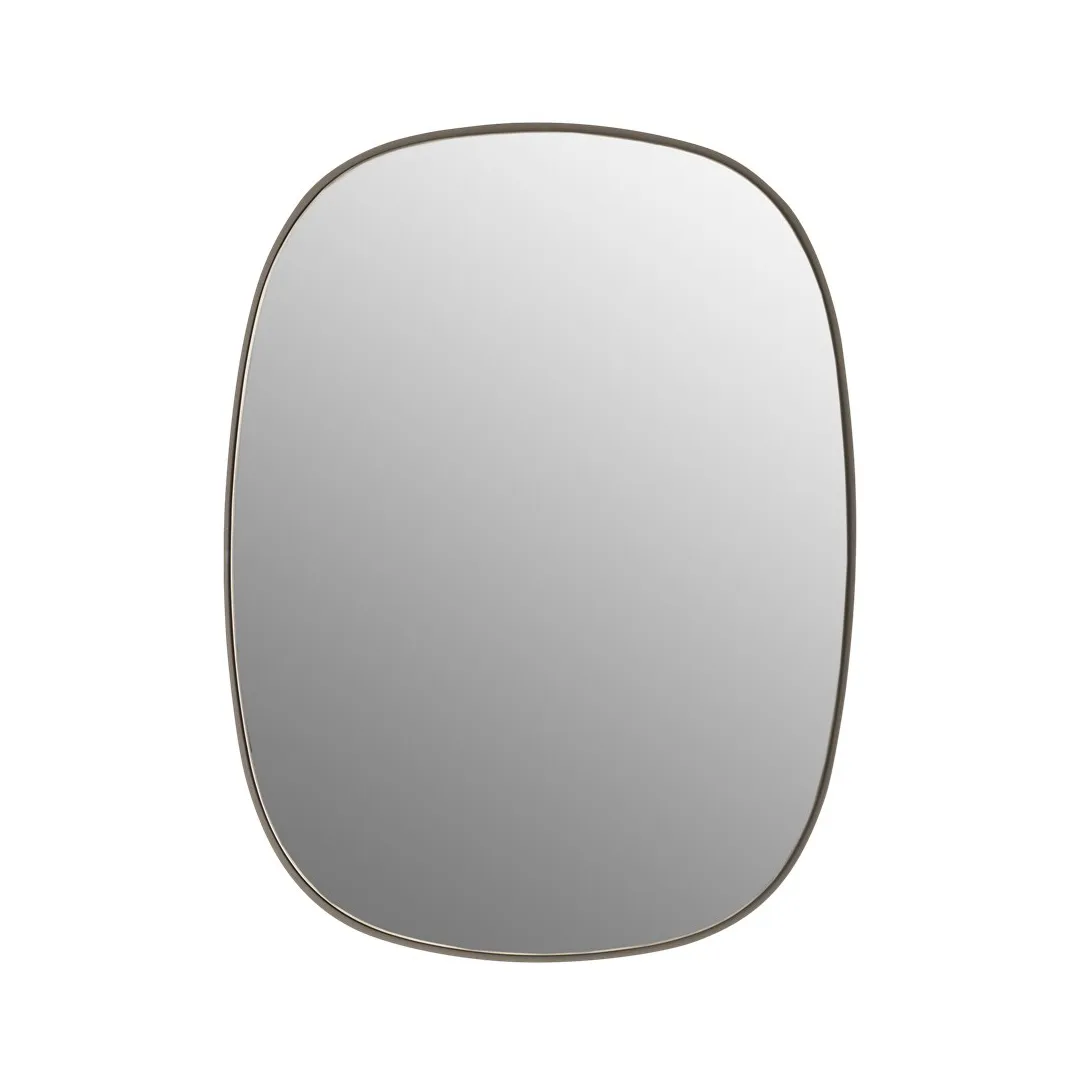 Miroir Framed petit, Taupe-clear Muuto
