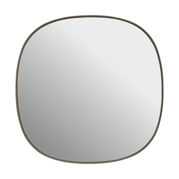 Miroir Framed - Taupe-transparent, 40x40 cm - Muuto
