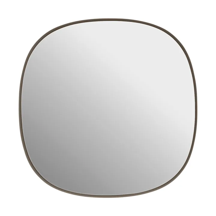 Miroir Framed - Taupe-transparent, 40x40 cm - Muuto