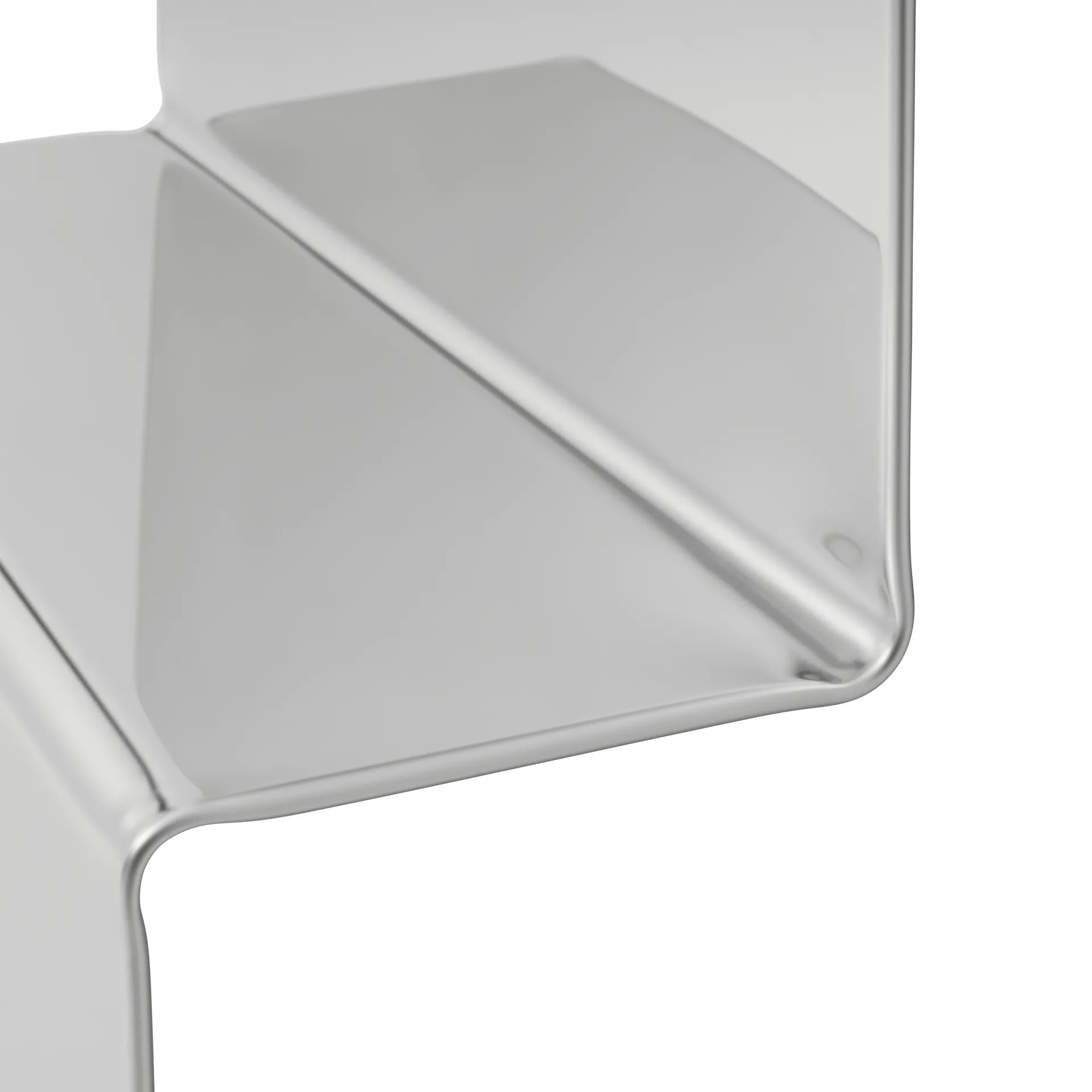 Miroir mural Pleat, Acier poli, 227x57 cm Muuto