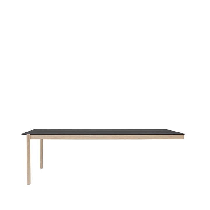 Module de table Linear System End Module - Black-Oak 240x142 cm - Muuto