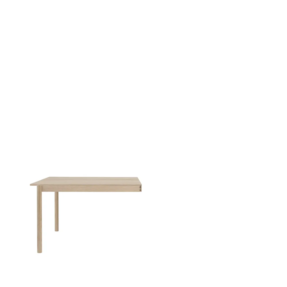 Module de table Linear System End Module, Oak veener-Oak 142x120 cm Muuto