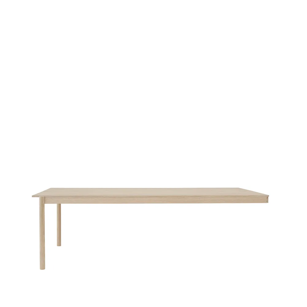 Module de table Linear System End Module, Oak veener-Oak 240x142 cm Muuto