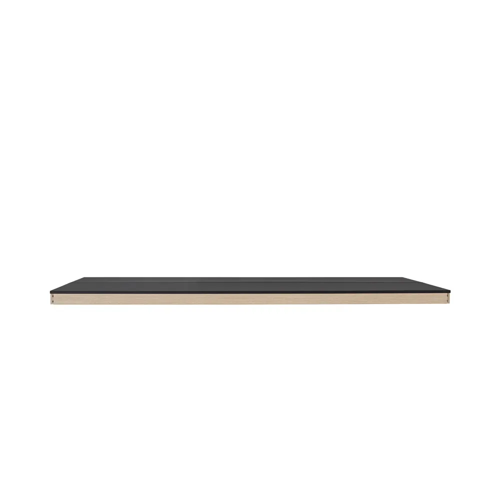 Module de table Linear System Middle Module, Black nanolaminate-Black Muuto