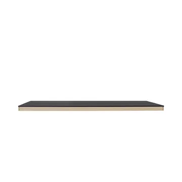 Module de table Linear System Middle Module - Black nanolaminate-Black - Muuto
