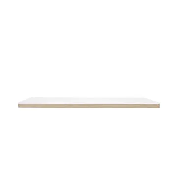 Module de table Linear System Middle Module - White laminate-ABS-Oak - Muuto