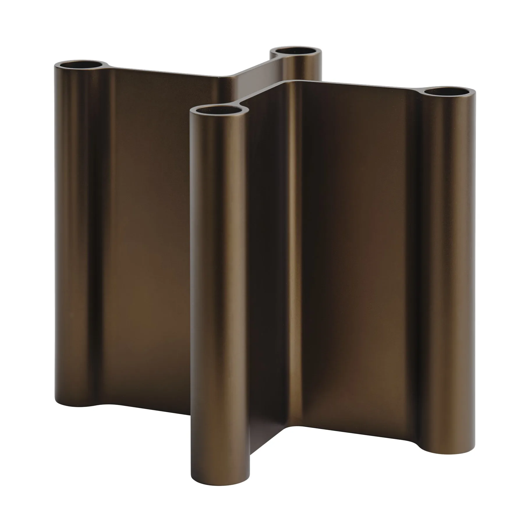 Paire de bougeoirs, 18 cm, Brown Muuto