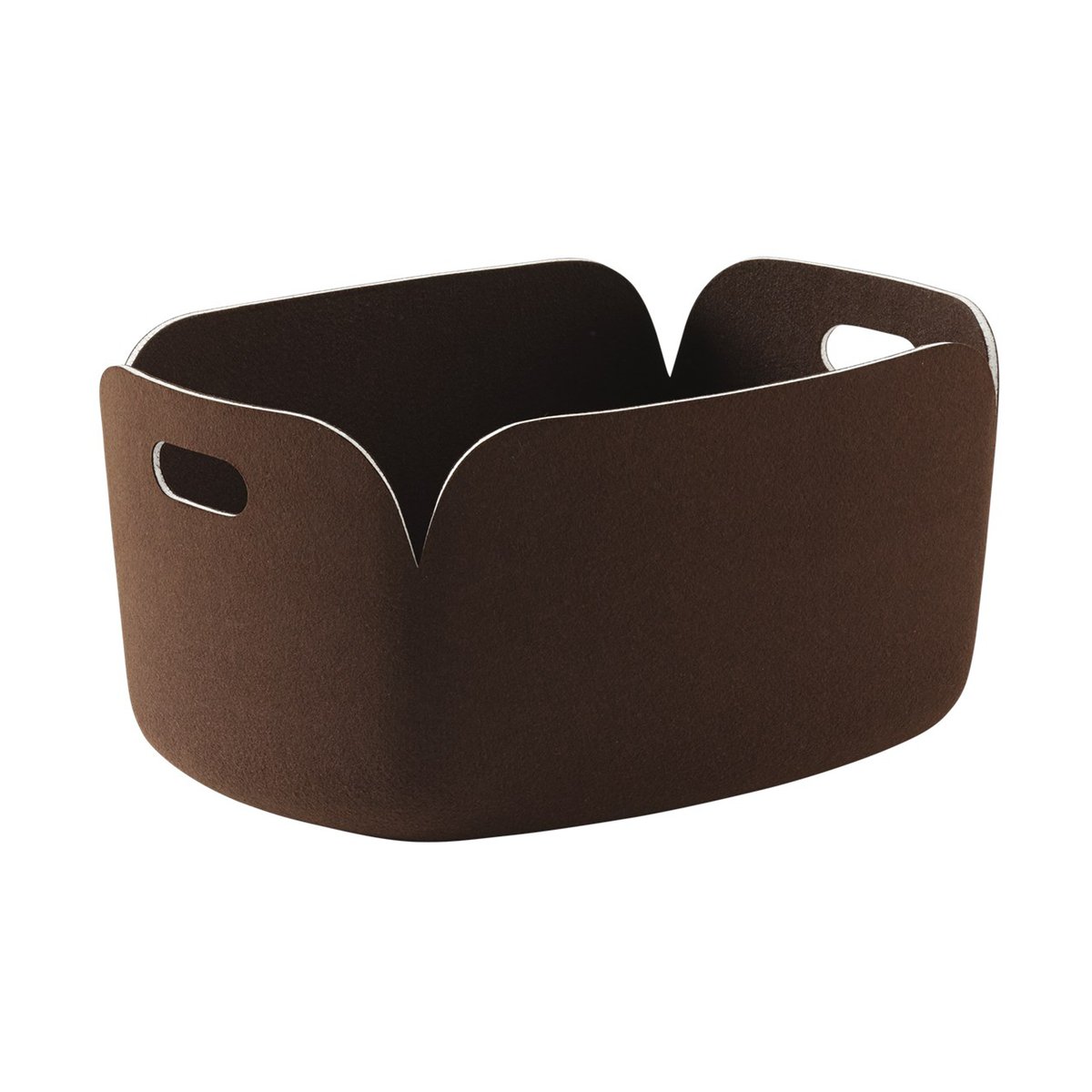 Muuto Panier de rangement Restore Dark Brown | Design Scandinave | Paniers de rangement | Marron