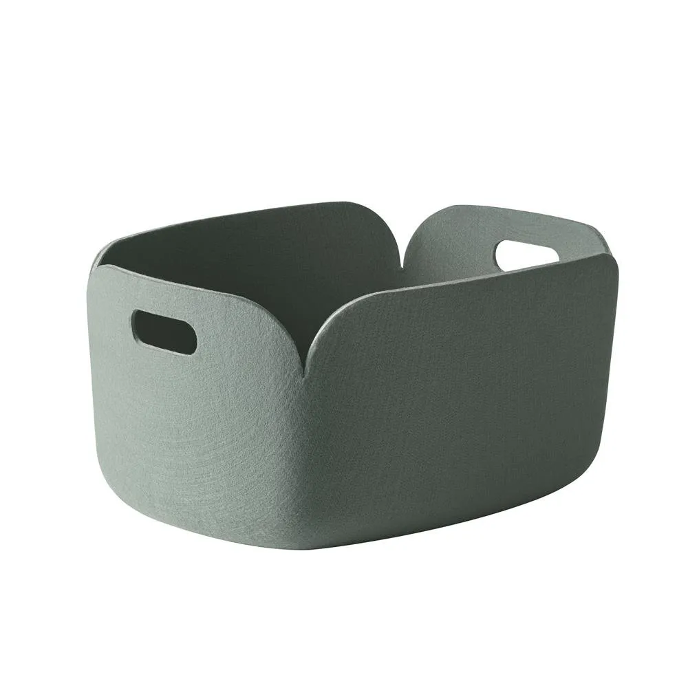Panier de rangement Restore, dusty green (vert clair) Muuto