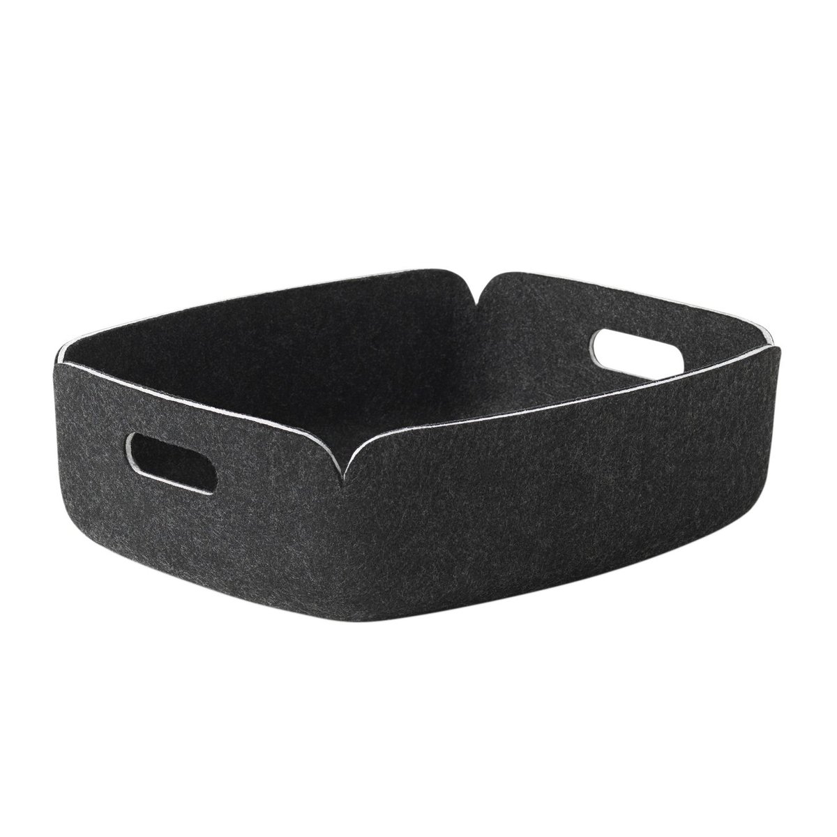 Muuto Panier de rangement Restore, petit black melange (noir)