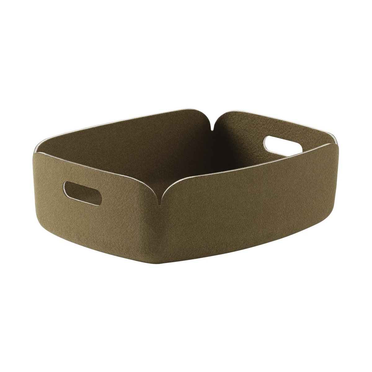 Muuto Panier de rangement Restore, petit Brown Green