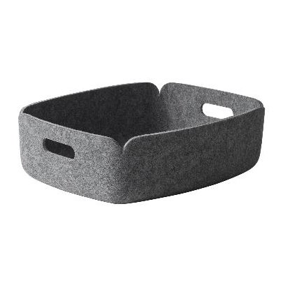 Muuto Panier de rangement Restore, petit gris | Design Scandinave | Paniers de rangement | Gris