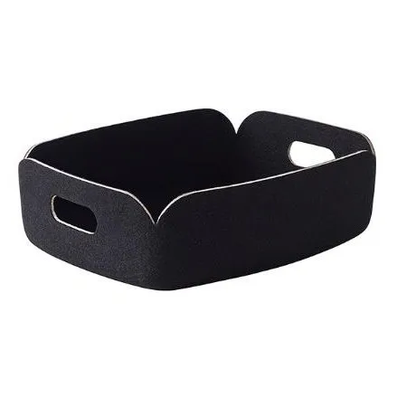 Panier de rangement Restore, petit, noir Muuto