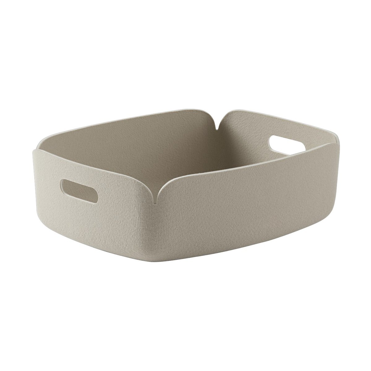 Muuto Panier de rangement Restore, petit Sable | Design Scandinave | Paniers de rangement | Beige