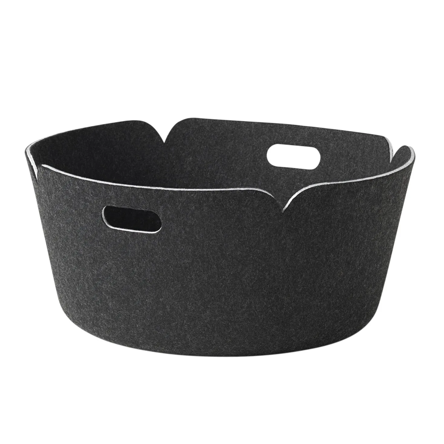 Panier de rangement Restore, rond, black melange (noir) Muuto