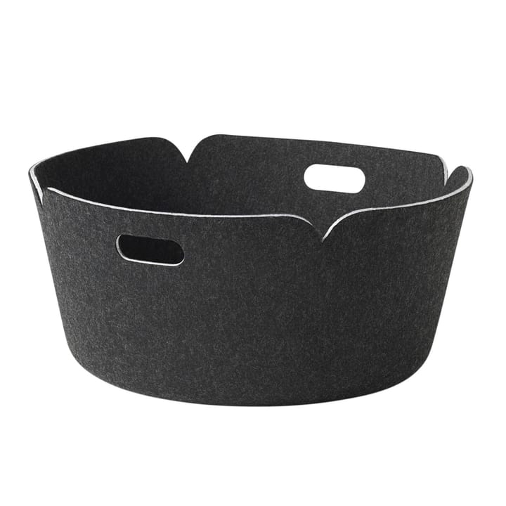 Panier de rangement Restore, rond - black melange (noir) - Muuto