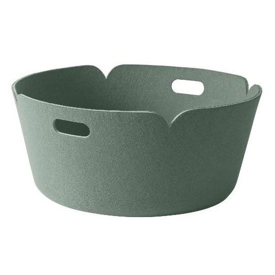 Panier de rangement Restore, rond - dusty green (vert clair) - Muuto