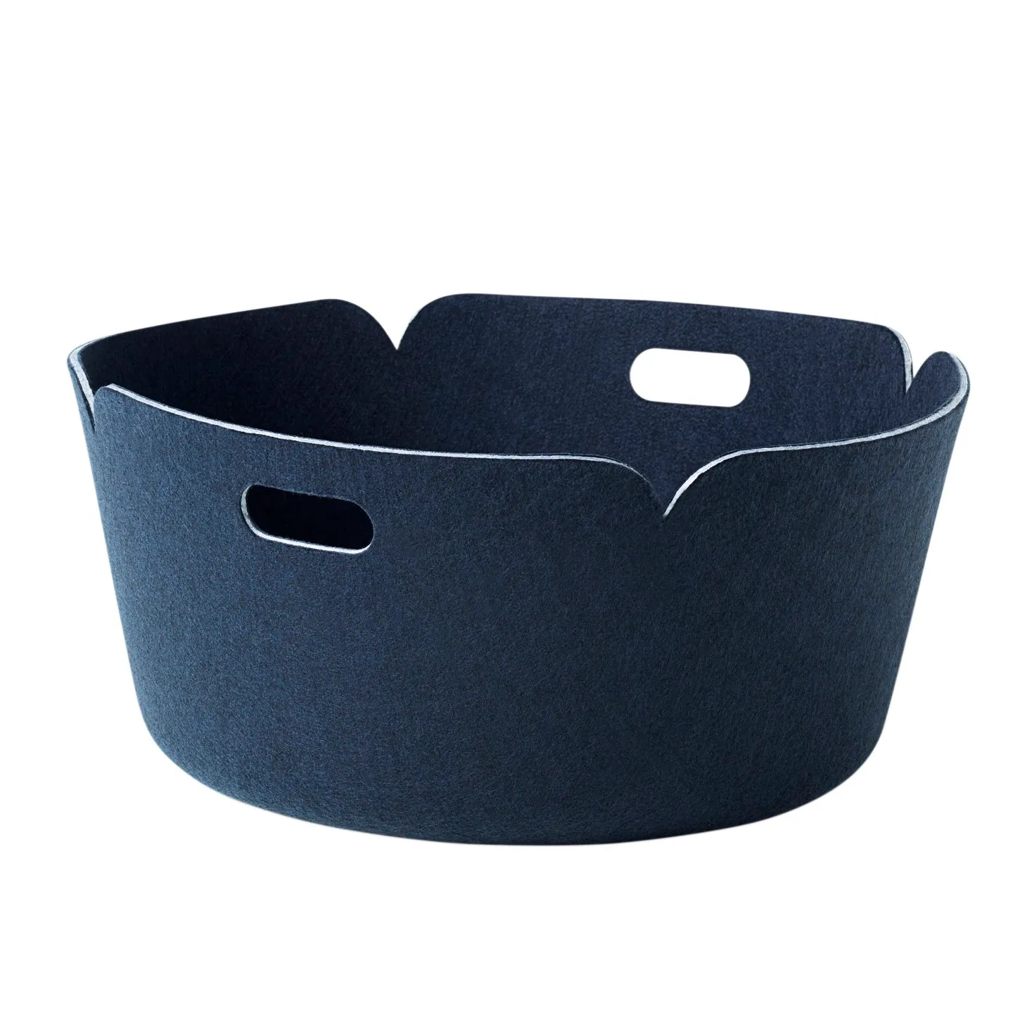 Panier de rangement Restore, rond, midnight blue (bleu) Muuto