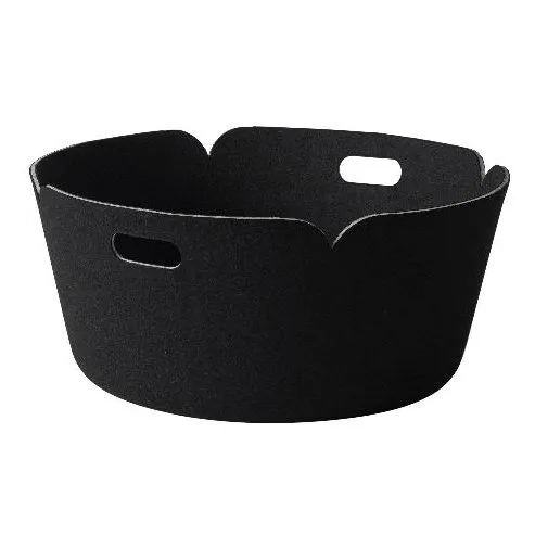 Panier de rangement Restore, rond, noir Muuto