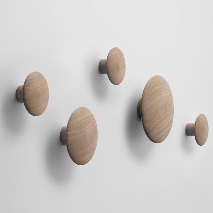 Patère The Dots chêne, grand chêne Muuto
