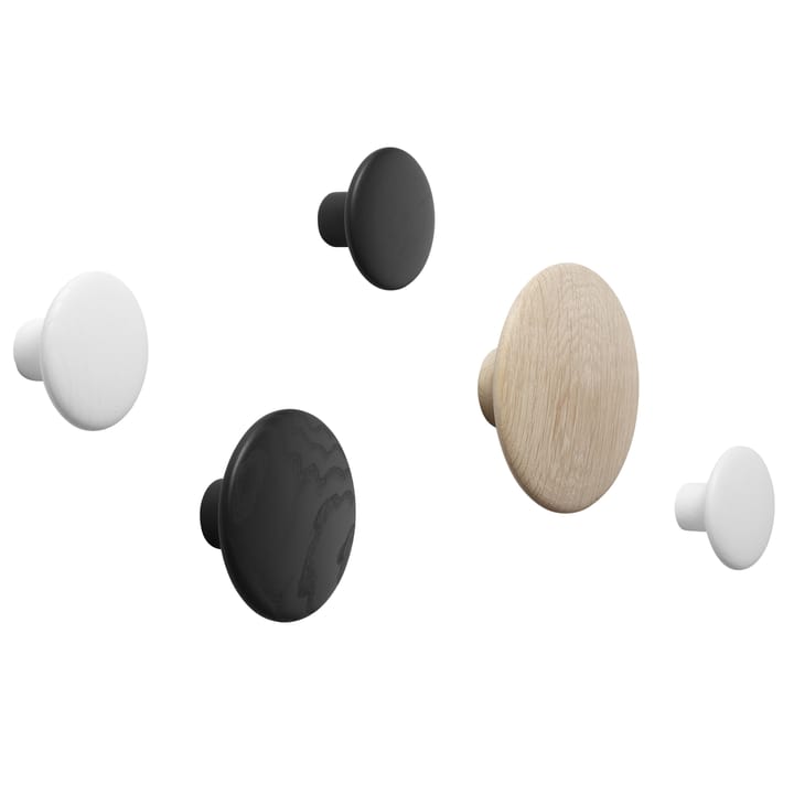 Patère The Dots chêne, grand chêne Muuto