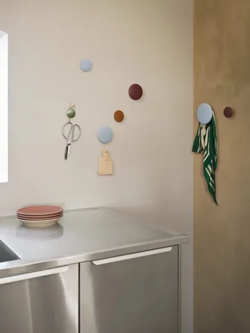 Patère The Dots - lot de 5 - noir frêne teinté - Muuto
