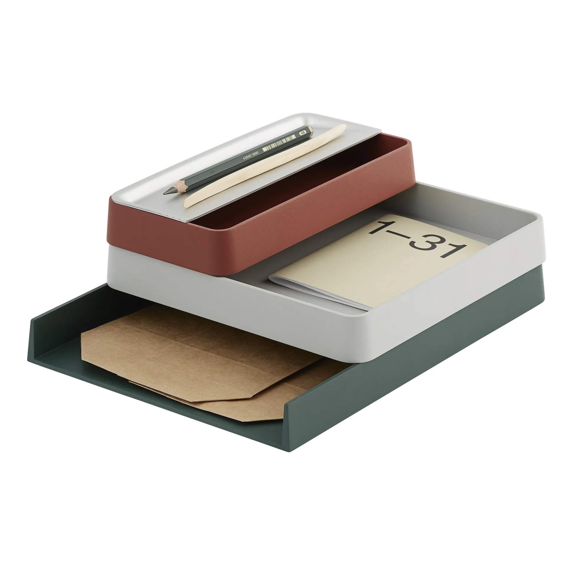 Plateau Arrange Desktop 25x32 cm, Dark green Muuto