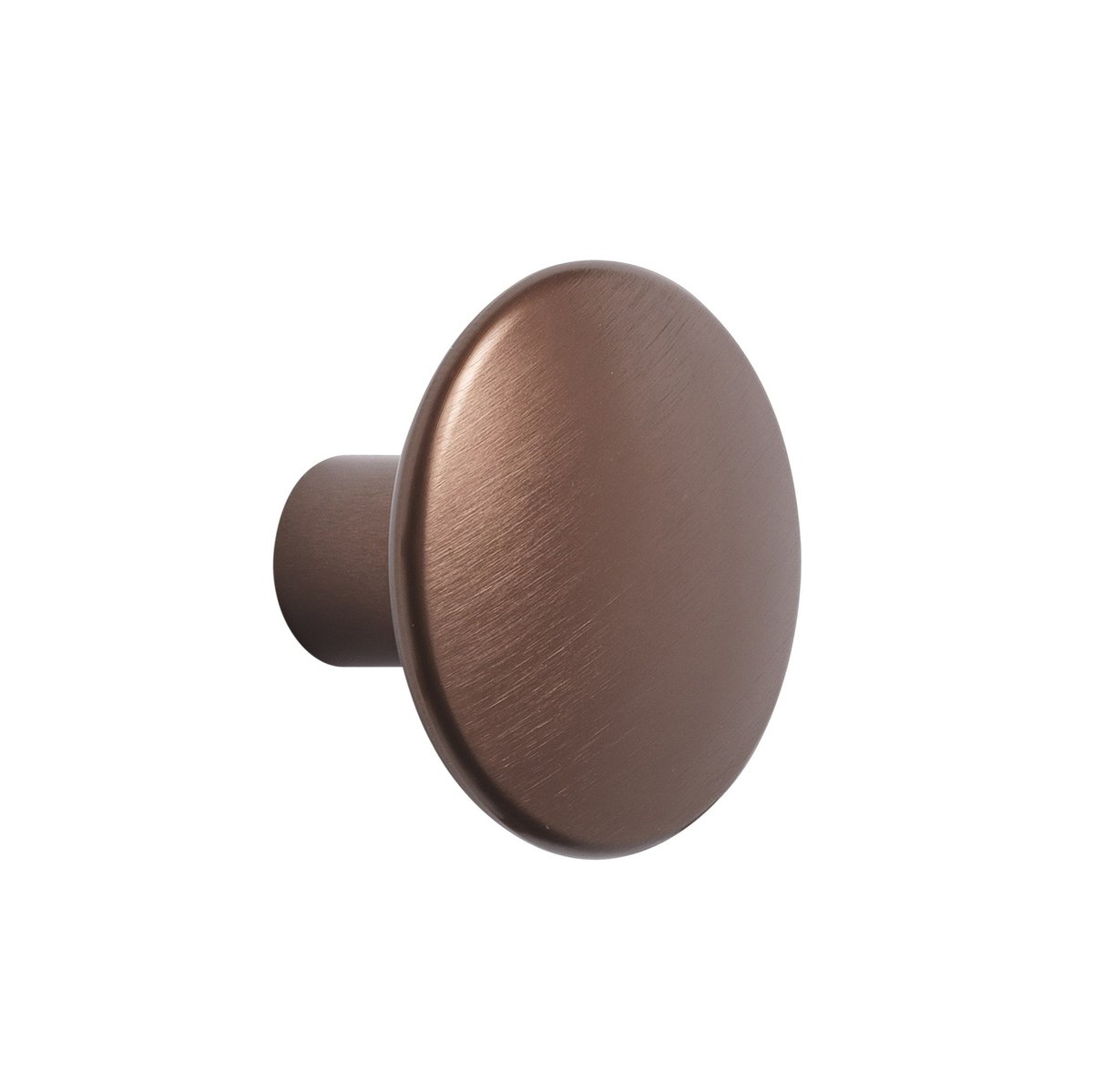 Muuto Porte-vêtements The Dots métal 3,9cm Umber | Design Scandinave | Crochets & Portemanteaux muraux | Marron