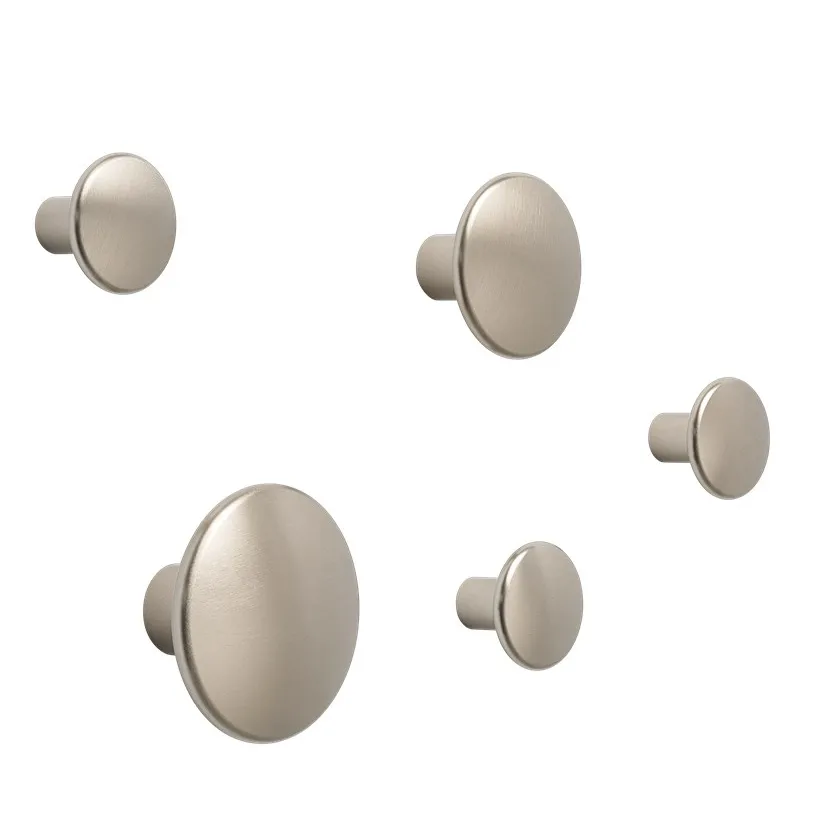 Porte-vêtements The Dots métal 5cm, Taupe Muuto
