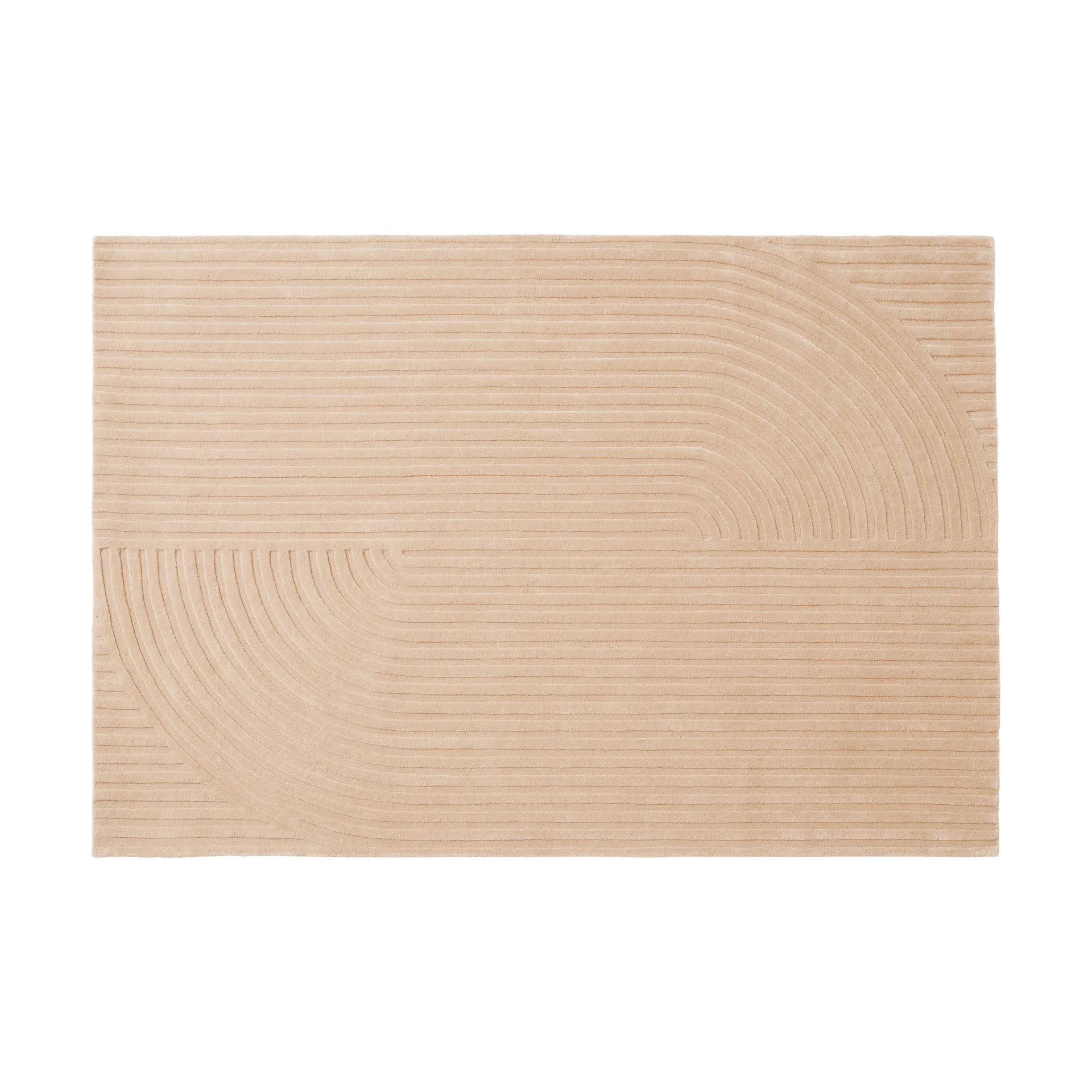 Relevo Rug Quattro tapis en laine, Light rose, 170x240 cm Muuto