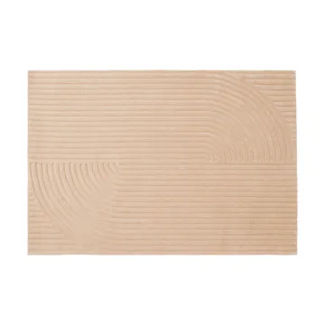 Relevo Rug Quattro tapis en laine - Light rose, 170x240 cm - Muuto