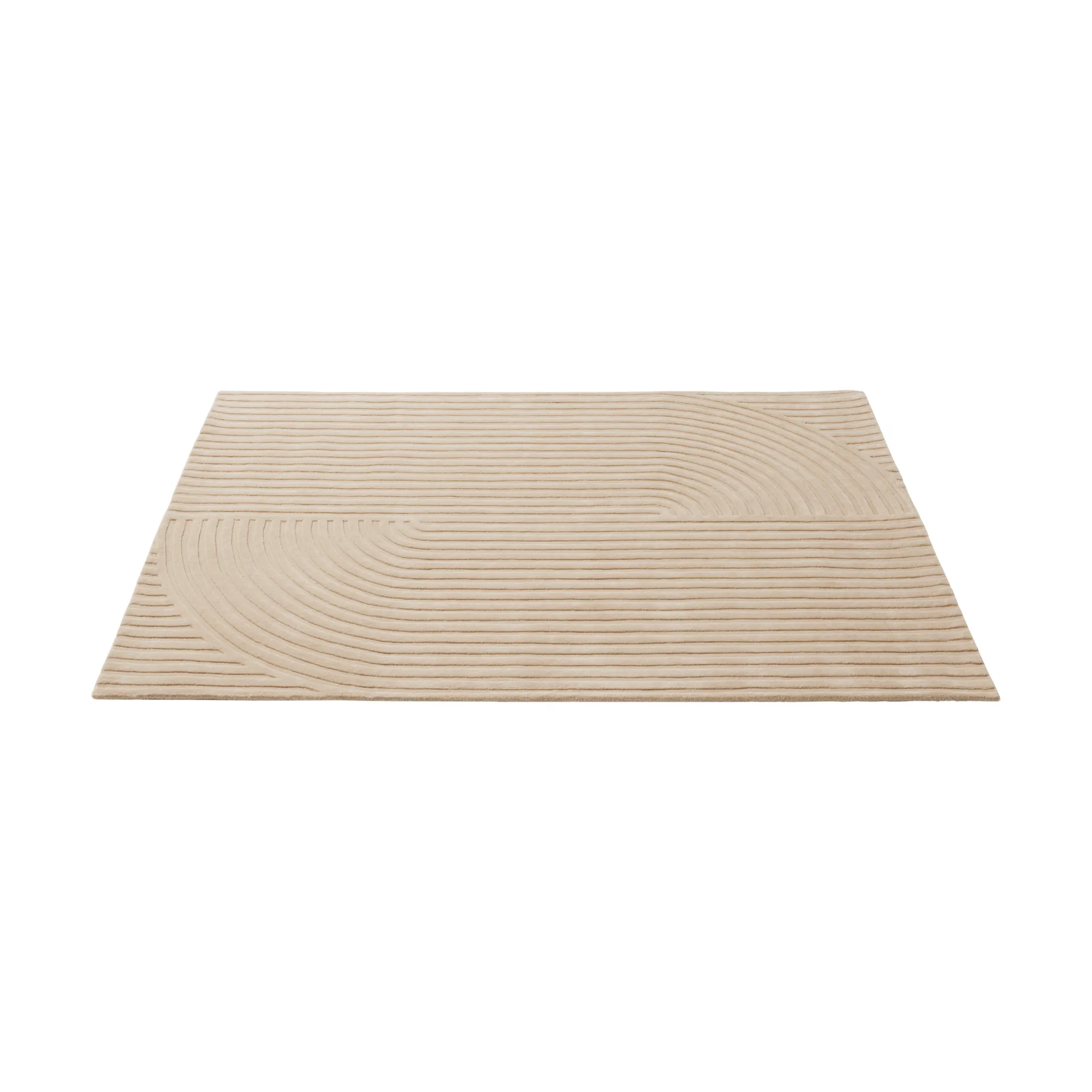 Relevo Rug Quattro tapis en laine, Light rose, 170x240 cm Muuto