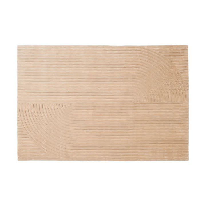 Relevo Rug Quattro tapis en laine - Light rose, 200x300 cm - Muuto