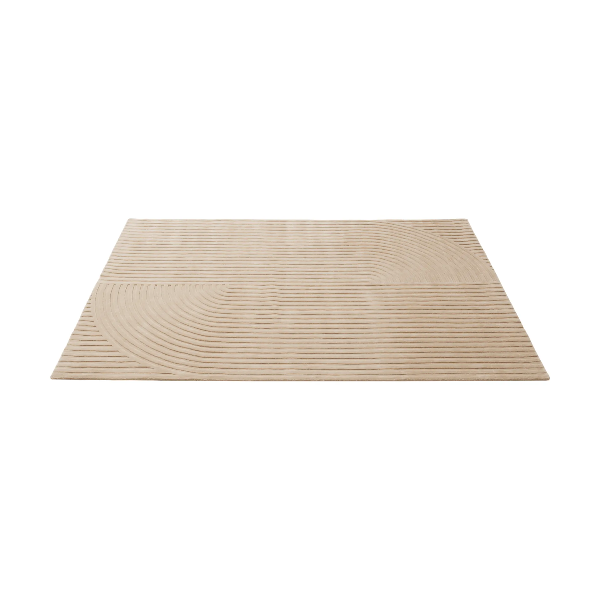 Relevo Rug Quattro tapis en laine, Light rose, 200x300 cm Muuto
