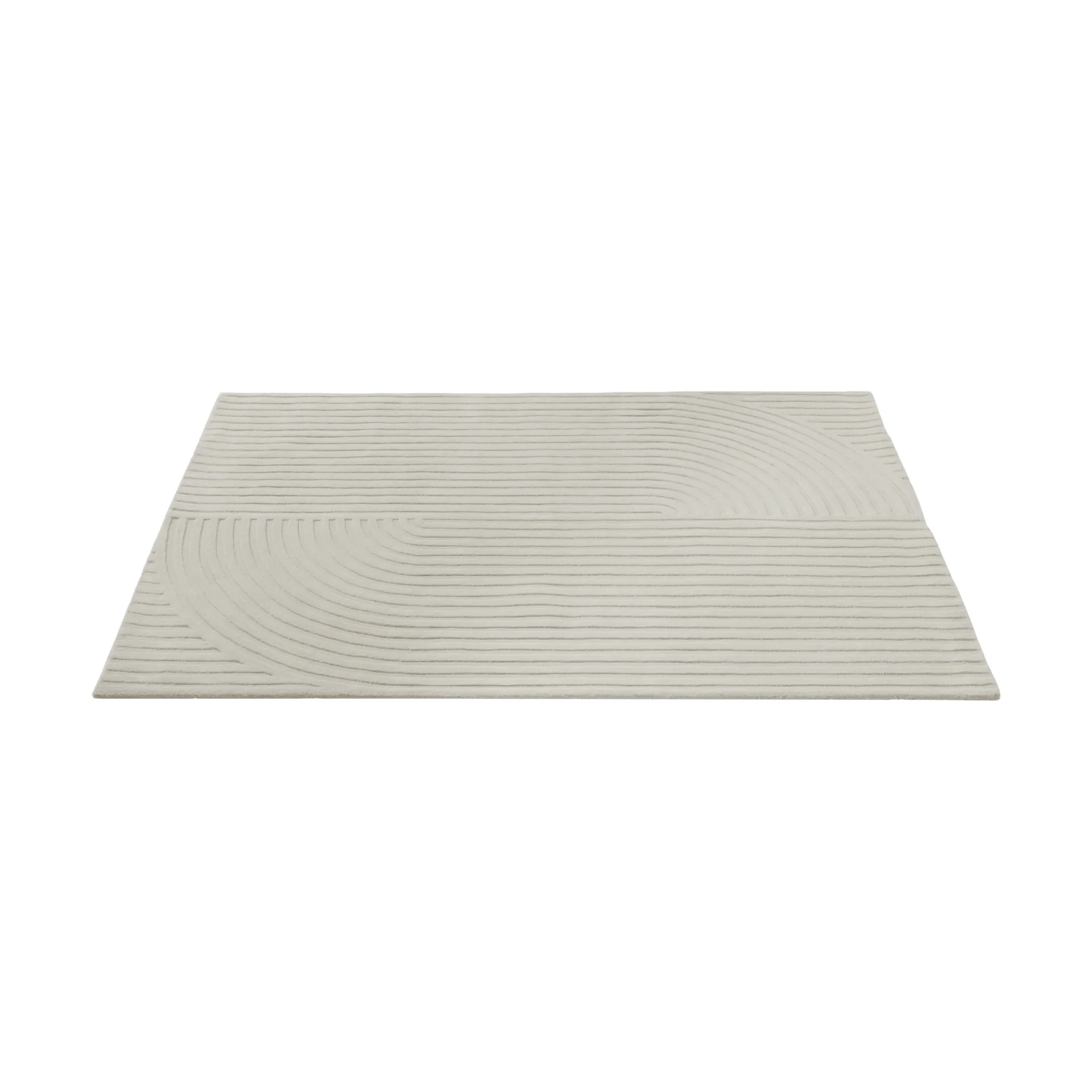 Relevo Rug Quattro tapis en laine, Off white, 170x240 cm Muuto