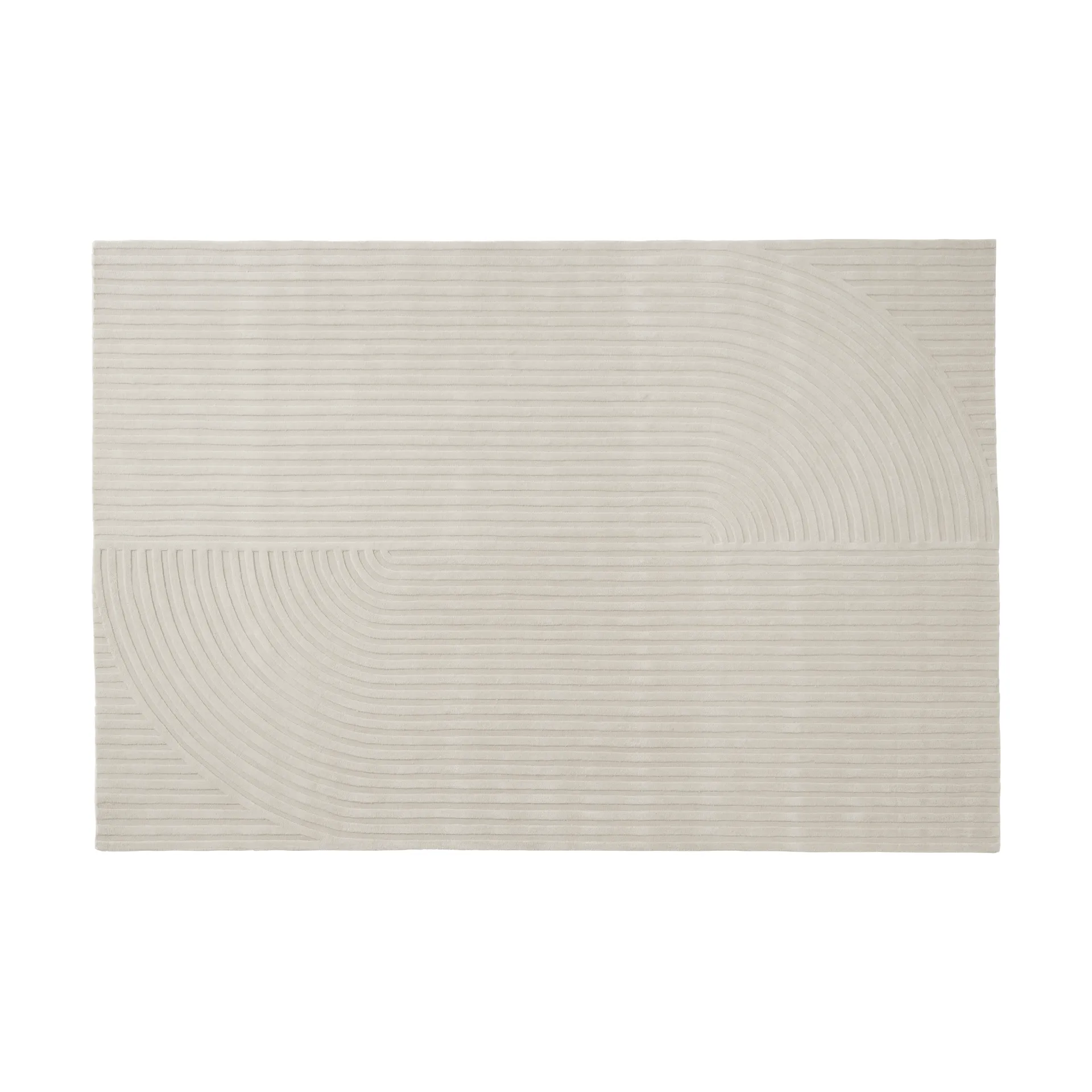 Muuto Relevo Rug Quattro tapis en laine Off white, cm — vue 3