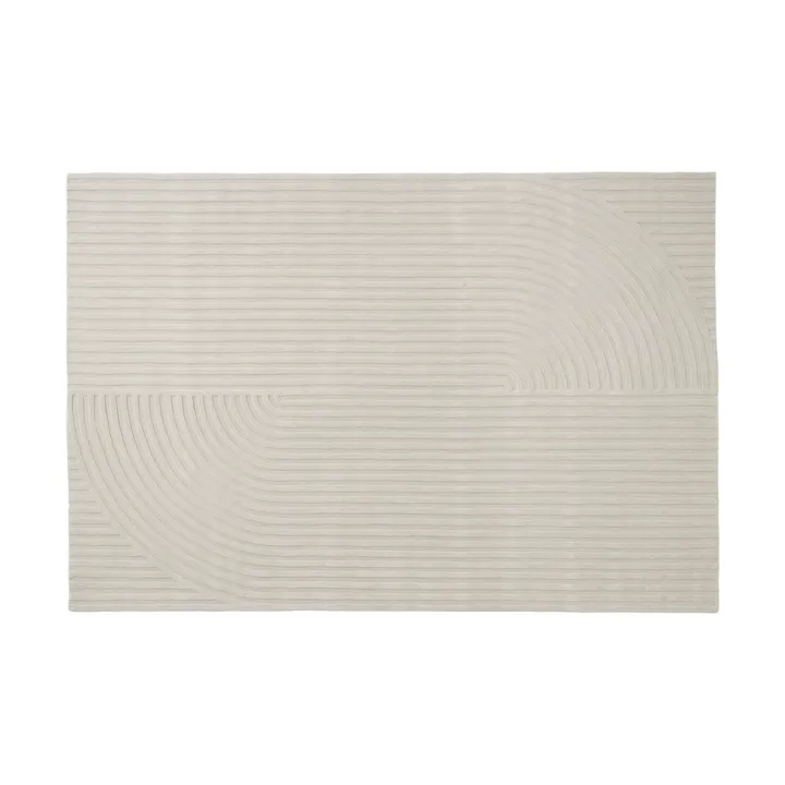 Relevo Rug Quattro tapis en laine - Off white, 200x300 cm - Muuto