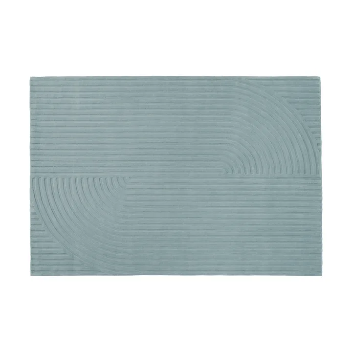 Relevo Rug Quattro tapis en laine - Sage green, 170x240 cm - Muuto
