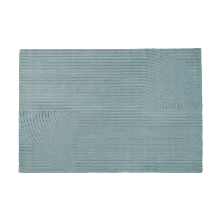 Relevo Rug Quattro tapis en laine - Sage green, 200x300 cm - Muuto