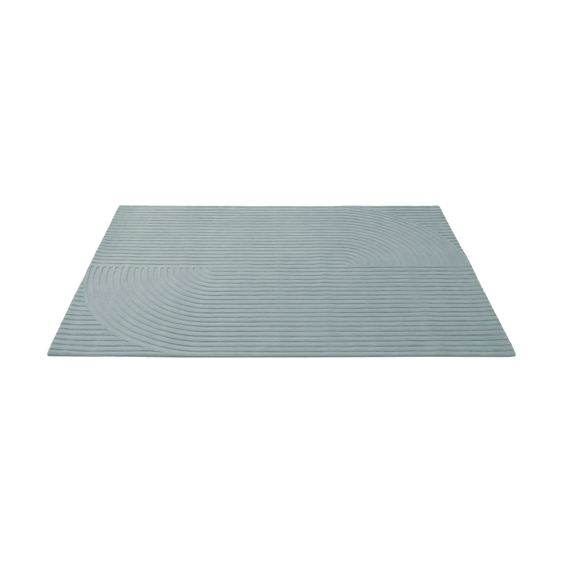 Relevo Rug Quattro tapis en laine, Sage green, 200x300 cm Muuto