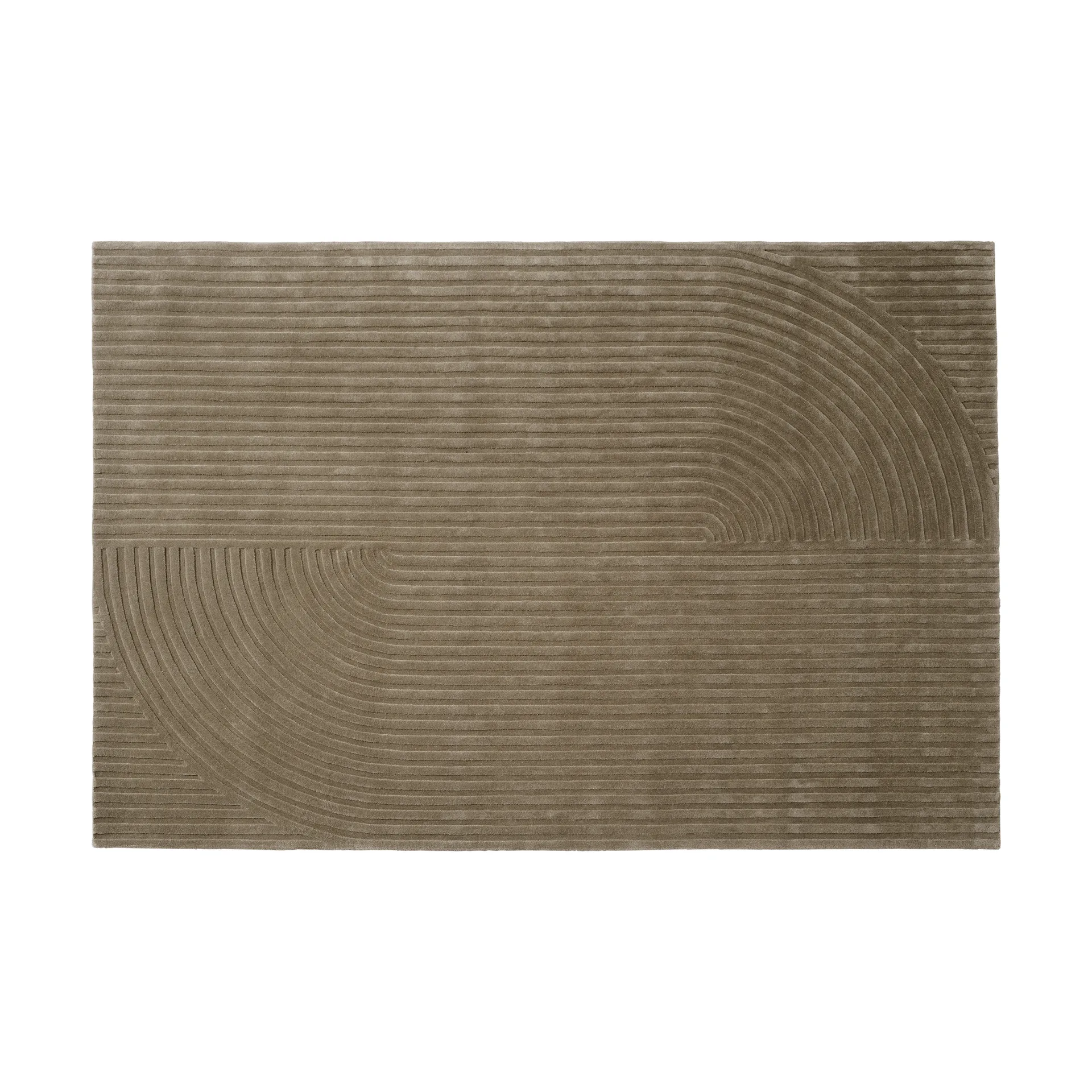 Muuto Relevo Rug Quattro tapis en laine Taupe, cm — vue 3