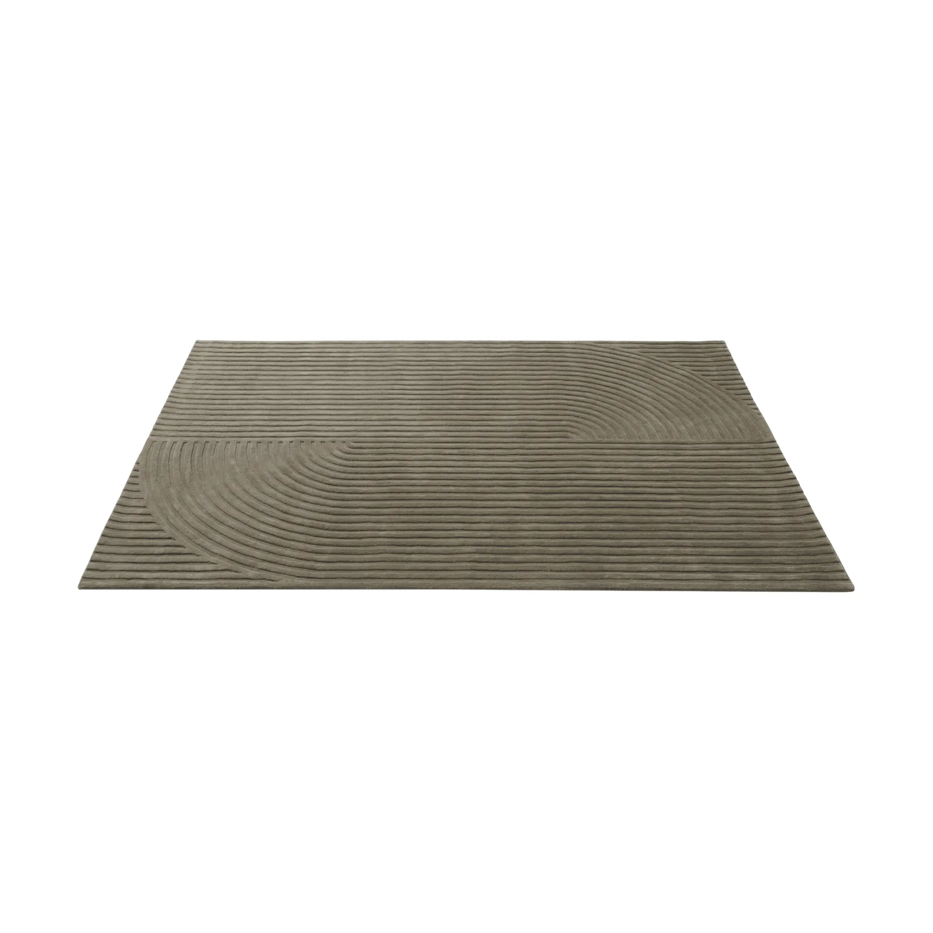 Relevo Rug Quattro tapis en laine, Taupe, 200x300 cm Muuto