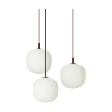 Rime Pendant Cluster 3 suspension - Rouge profond, Ø18 cm - Muuto