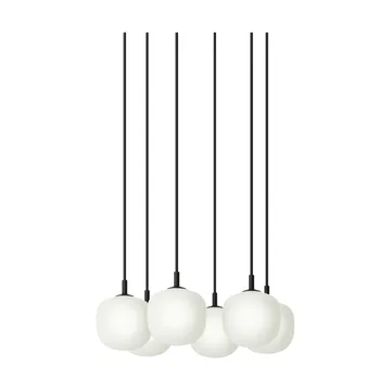 Rime Pendant Cluster 6 suspension - Noir, Ø12 cm - Muuto